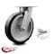 Service Caster 8 Inch Kingpinless Rubber on Aluminum Wheel Swivel Caster with Swivel Lock SCC SCC-KP30S820-RAR-BSL - alternate 5